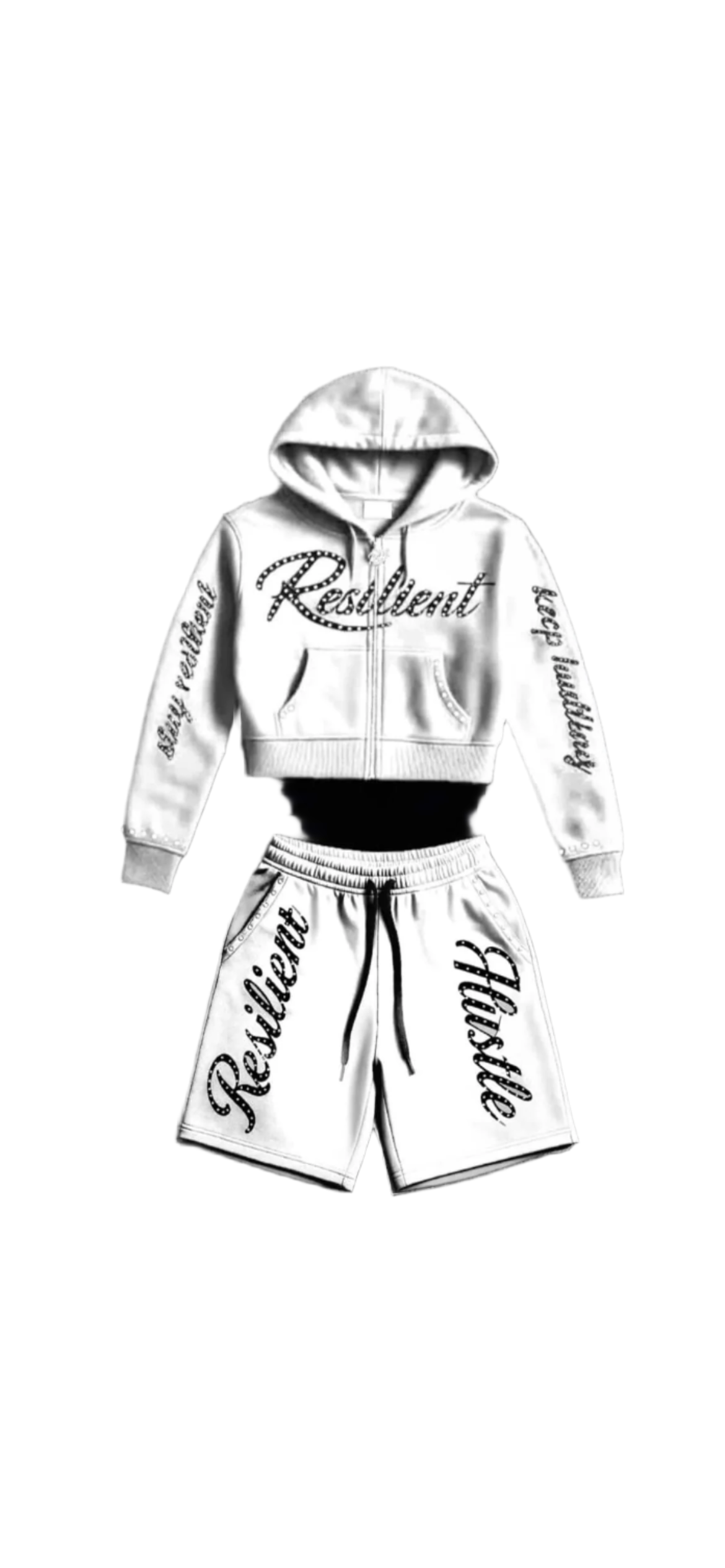 Resilient Hustle Men's Shorts Sets