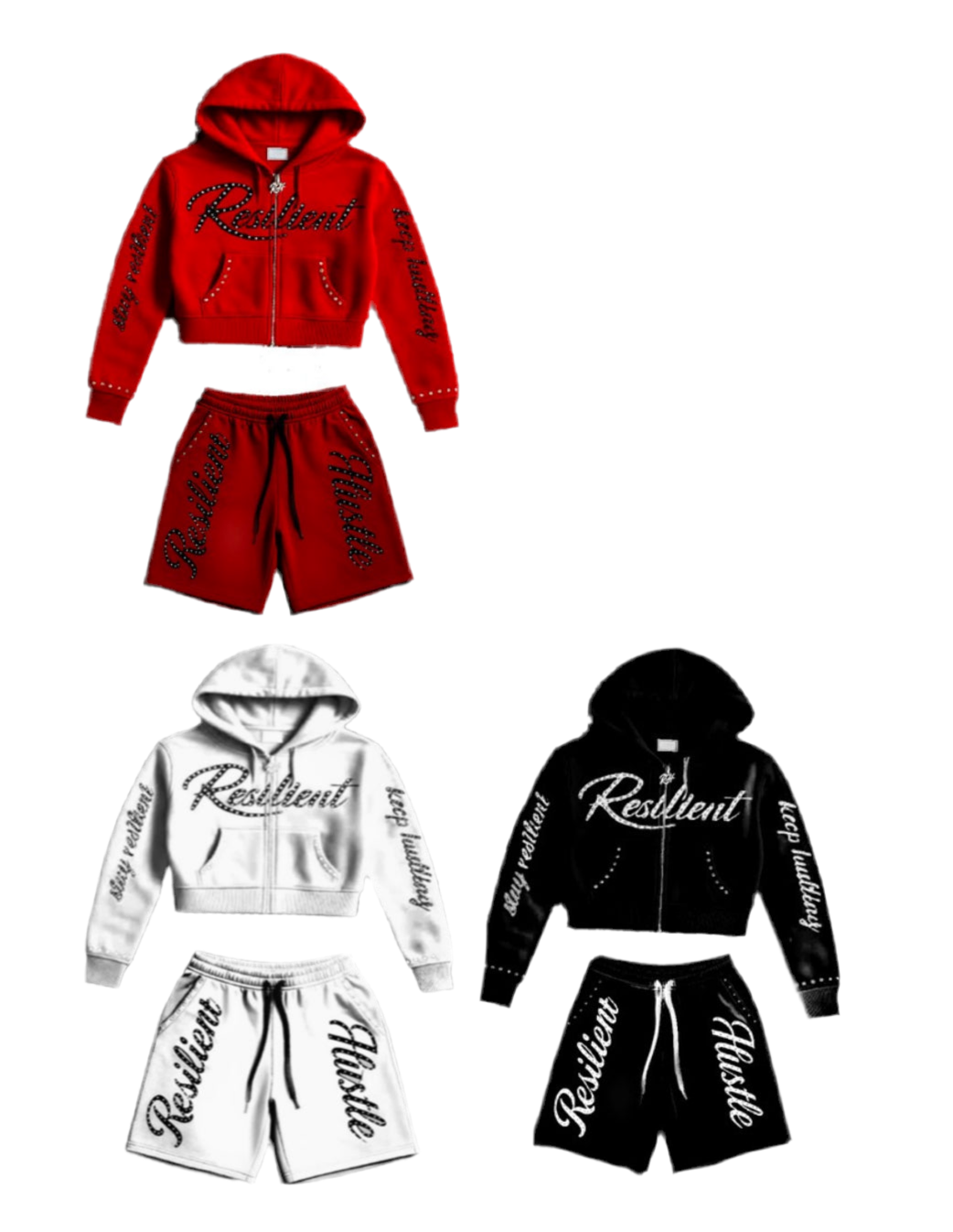 Resilient Hustle Men's Shorts Sets