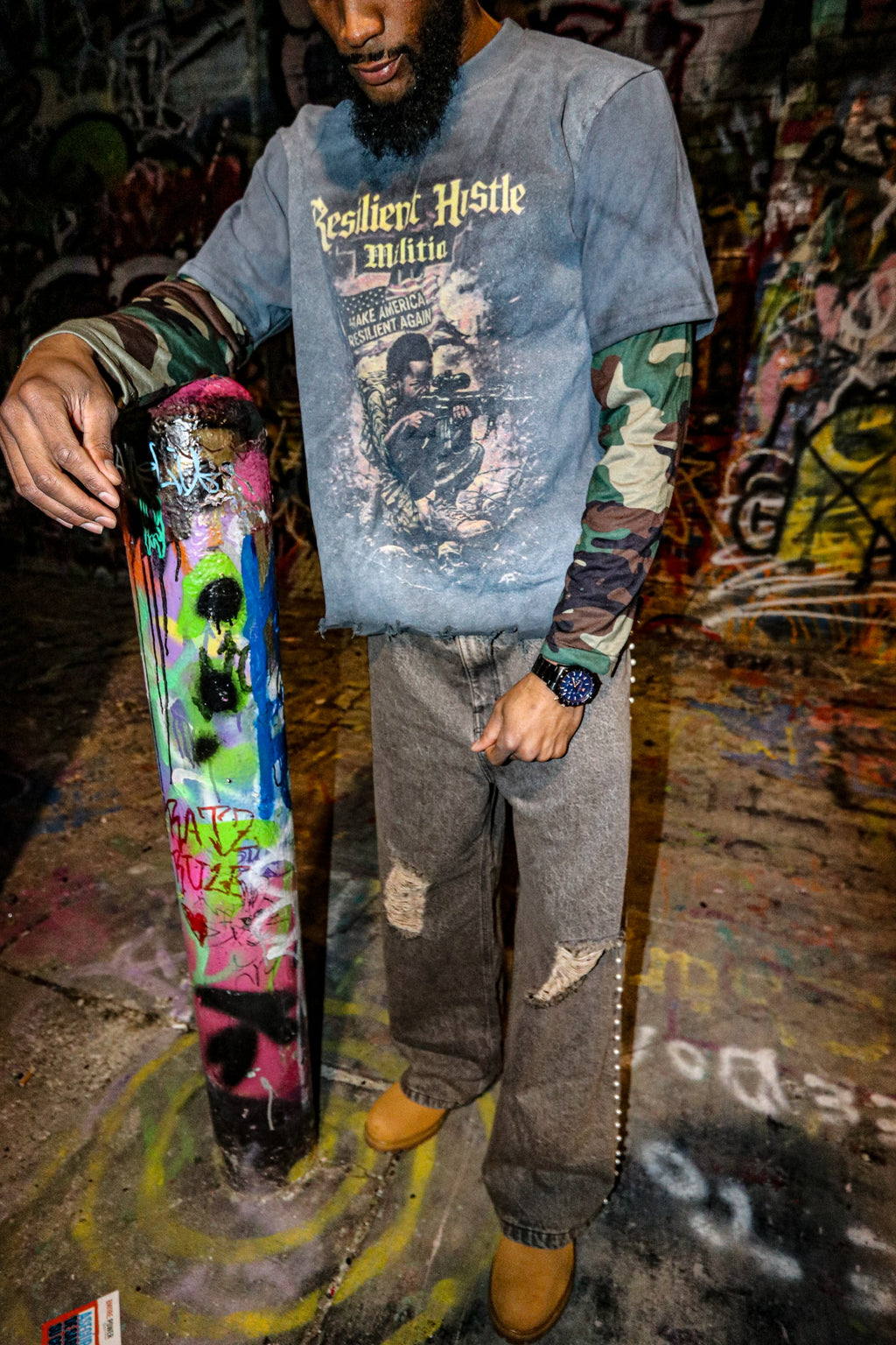 RHC - Camo Long Sleeve
