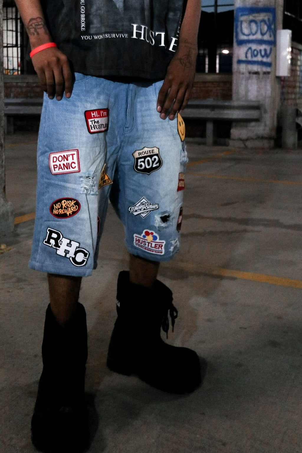 RHC Patchwork jorts